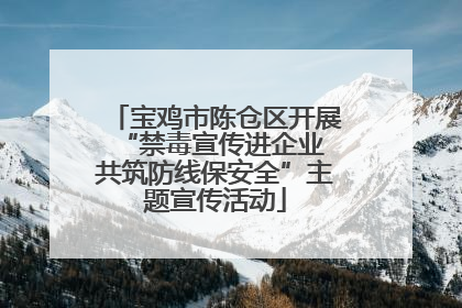 宝鸡市陈仓区开展“禁毒宣传进企业 共筑防线保安全”主题宣传活动