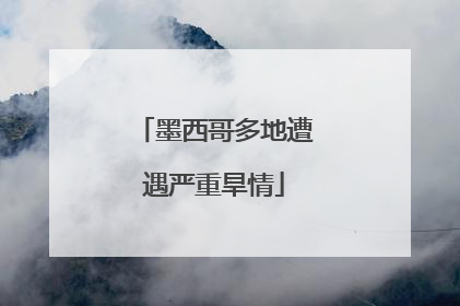 墨西哥多地遭遇严重旱情