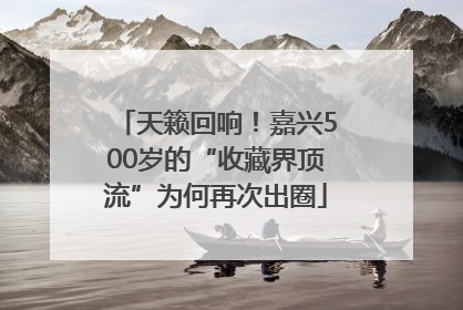 天籁回响！嘉兴500岁的“收藏界顶流”为何再次出圈