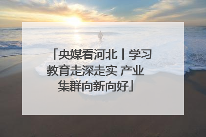 央媒看河北丨学习教育走深走实 产业集群向新向好