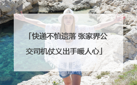 快递不慎遗落 张家界公交司机仗义出手暖人心