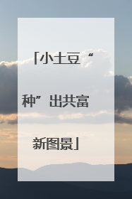 小土豆“种”出共富新图景