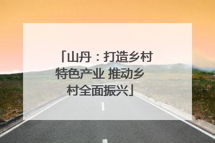 山丹：打造乡村特色产业 推动乡村全面振兴