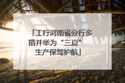 工行河南省分行多措并举为“三夏” 生产保驾护航