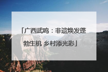 广西武鸣：非遗焕发蓬勃生机 乡村添光彩