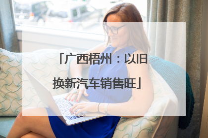 广西梧州：以旧换新汽车销售旺