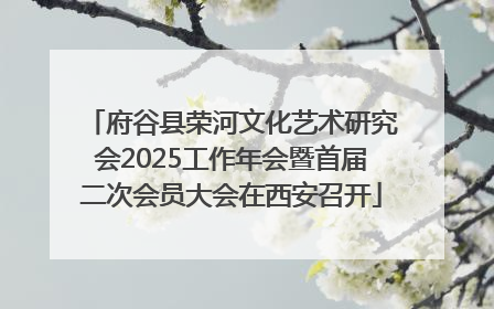 府谷县荣河文化艺术研究会2025工作年会暨首届二次会员大会在西安召开
