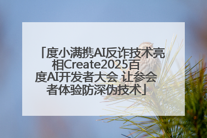 度小满携AI反诈技术亮相Create2025百度AI开发者大会 让参会者体验防深伪技术