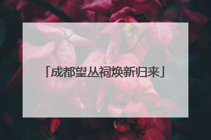 成都望丛祠焕新归来