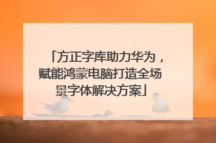 方正字库助力华为，赋能鸿蒙电脑打造全场景字体解决方案