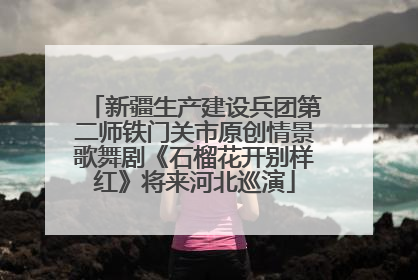 新疆生产建设兵团第二师铁门关市原创情景歌舞剧《石榴花开别样红》将来河北巡演