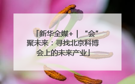 新华全媒+｜“会”聚未来：寻找北京科博会上的未来产业