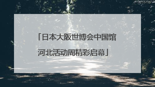 日本大阪世博会中国馆河北活动周精彩启幕