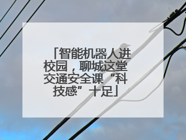 智能机器人进校园，聊城这堂交通安全课“科技感”十足