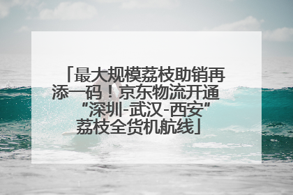 最大规模荔枝助销再添一码！京东物流开通“深圳-武汉-西安” 荔枝全货机航线