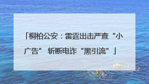 桐柏公安：雷霆出击严查“小广告” 斩断电诈“黑引流”