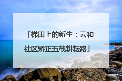 梯田上的新生：云和社区矫正五载耕耘路