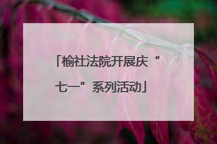 榆社法院开展庆“七一”系列活动