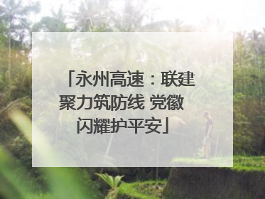 永州高速：联建聚力筑防线 党徽闪耀护平安