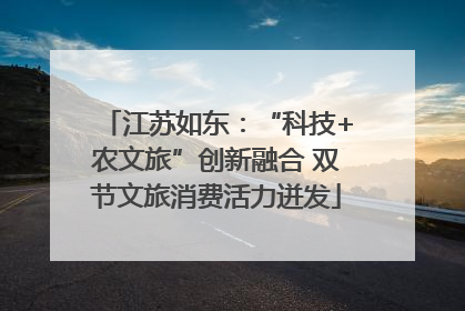 江苏如东：“科技+农文旅”创新融合 双节文旅消费活力迸发