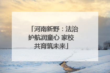 河南新野：法治护航润童心 家校共育筑未来