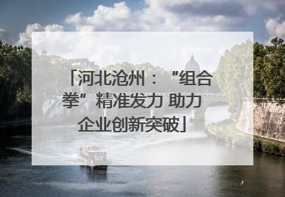河北沧州：“组合拳”精准发力 助力企业创新突破