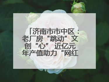 济南市市中区：老厂房“跳动”文创“心” 近亿元年产值助力“网红”变“长红”