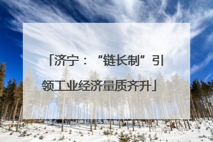 济宁：“链长制”引领工业经济量质齐升