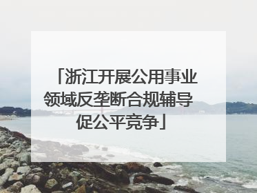 浙江开展公用事业领域反垄断合规辅导 促公平竞争