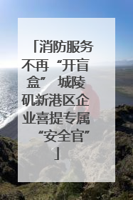 消防服务不再“开盲盒” 城陵矶新港区企业喜提专属“安全官”