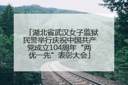 湖北省武汉女子监狱民警举行庆祝中国共产党成立104周年“两优一先”表彰大会