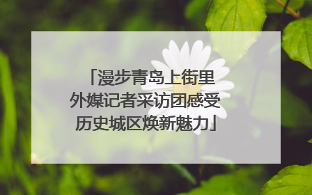 漫步青岛上街里 外媒记者采访团感受历史城区焕新魅力