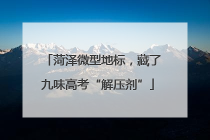 菏泽微型地标，藏了九味高考“解压剂”