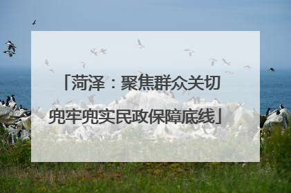 菏泽：聚焦群众关切 兜牢兜实民政保障底线
