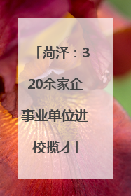 菏泽：320余家企事业单位进校揽才