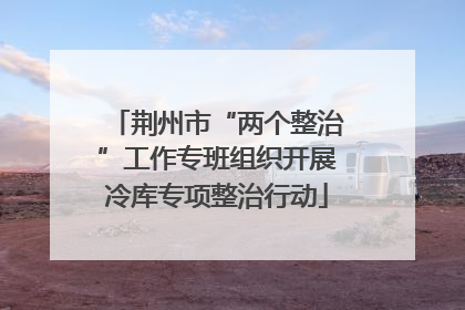 荆州市“两个整治”工作专班组织开展冷库专项整治行动