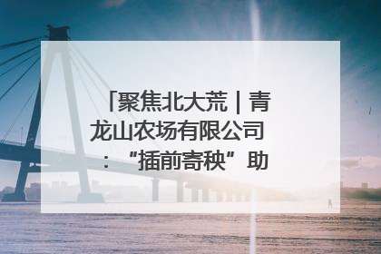 聚焦北大荒｜青龙山农场有限公司：“插前寄秧”助力农业节本增效