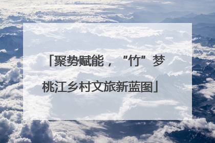 聚势赋能，“竹”梦桃江乡村文旅新蓝图