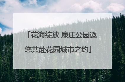 花海绽放 康庄公园邀您共赴花园城市之约
