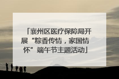襄州区医疗保障局开展“粽香传情，家国情怀”端午节主题活动