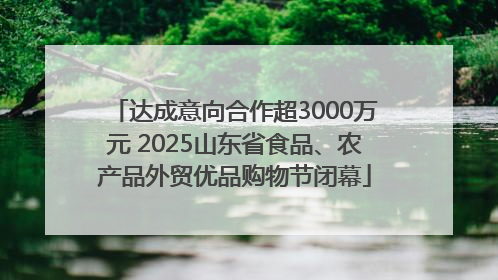 达成意向合作超3000万元 2025山东省食品、农产品外贸优品购物节闭幕