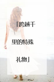 跨越千里的特殊礼物