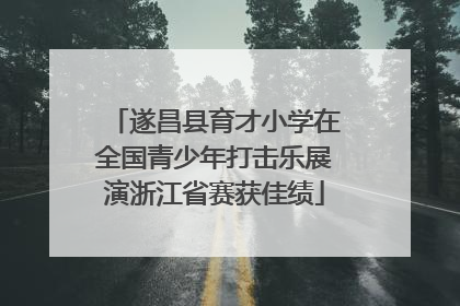 遂昌县育才小学在全国青少年打击乐展演浙江省赛获佳绩