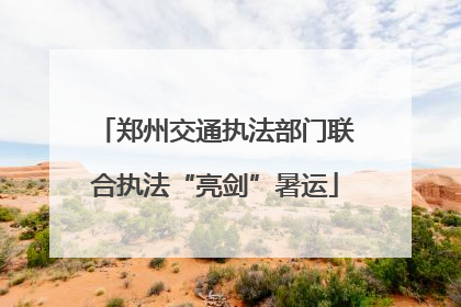 郑州交通执法部门联合执法“亮剑”暑运