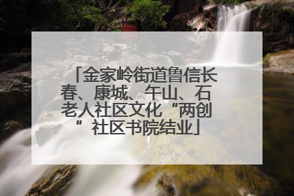 金家岭街道鲁信长春、康城、午山、石老人社区文化“两创”社区书院结业