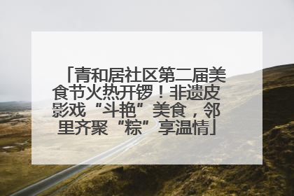 青和居社区第二届美食节火热开锣！非遗皮影戏“斗艳”美食，邻里齐聚“粽”享温情