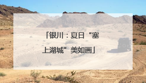 银川：夏日“塞上湖城”美如画