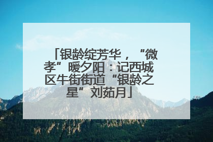 银龄绽芳华，“微孝”暖夕阳：记西城区牛街街道“银龄之星”刘茹月
