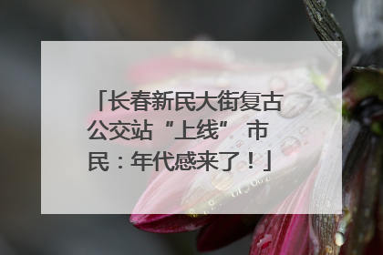 长春新民大街复古公交站“上线” 市民：年代感来了！