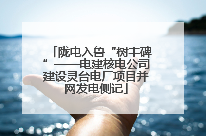 陇电入鲁“树丰碑”——电建核电公司建设灵台电厂项目并网发电侧记